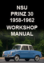 NSU Prinz 30 1958-1962 Workshop Service Repair Manual Download PDF
