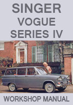 Singer Vogue Series IV Workshop Repair Manual 1954-1966