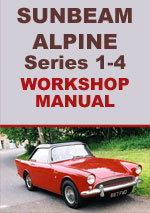 Sunbeam Alpine Series 1-4 Workshop Service Repair Manual Download pdf