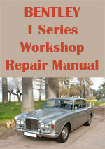 Bentley T1 Workshop Manual