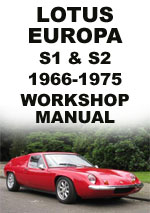 Lotus Europa 1966-1975 Workshop Repair Manual