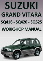 Suzuki Grand Vitara SQ416-420-625, 1998-2005 Workshop Repair Manual