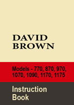 David Brown Tractors Models 770-1175  Repair Manual