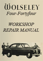 Wolseley 4/44 Workshop Repair Manual